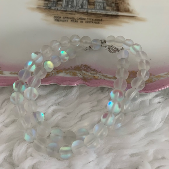 Enchanted white mystic moonstone bracelets - Picture 3 of 3